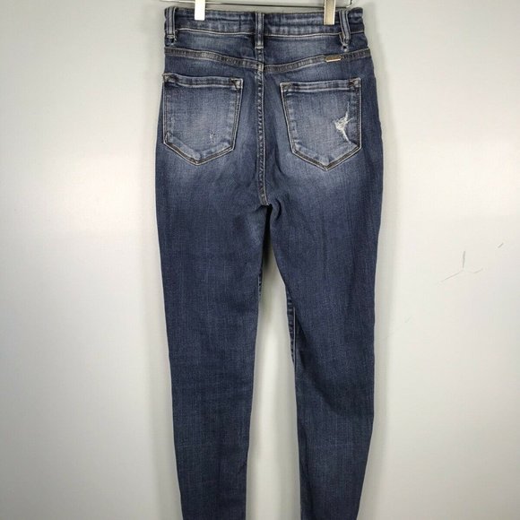 KanCan Estilo Women's Blue Jeans Distressed Size 26 Denim Stretch - Picture 2 of 11